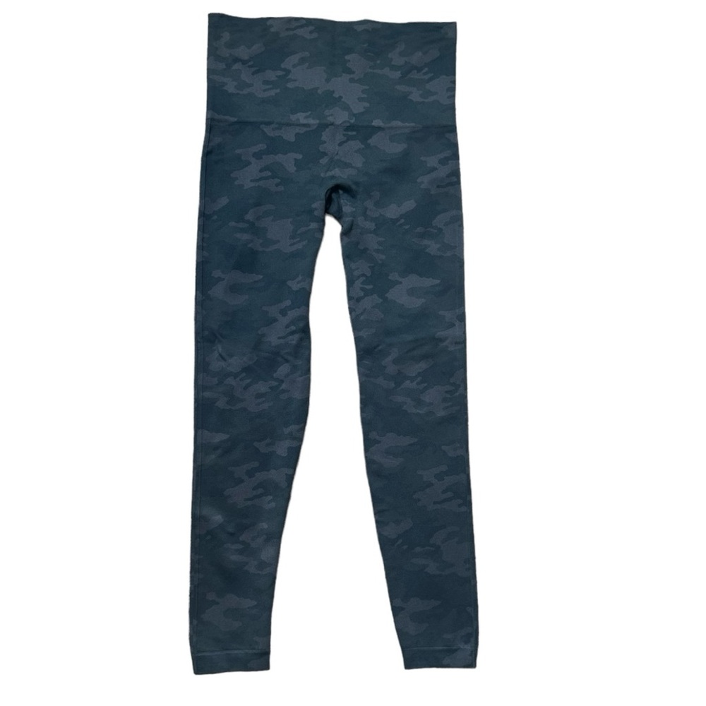 Spanx Seamless Black Gray Look at Me Now Camo Leggings Size XL